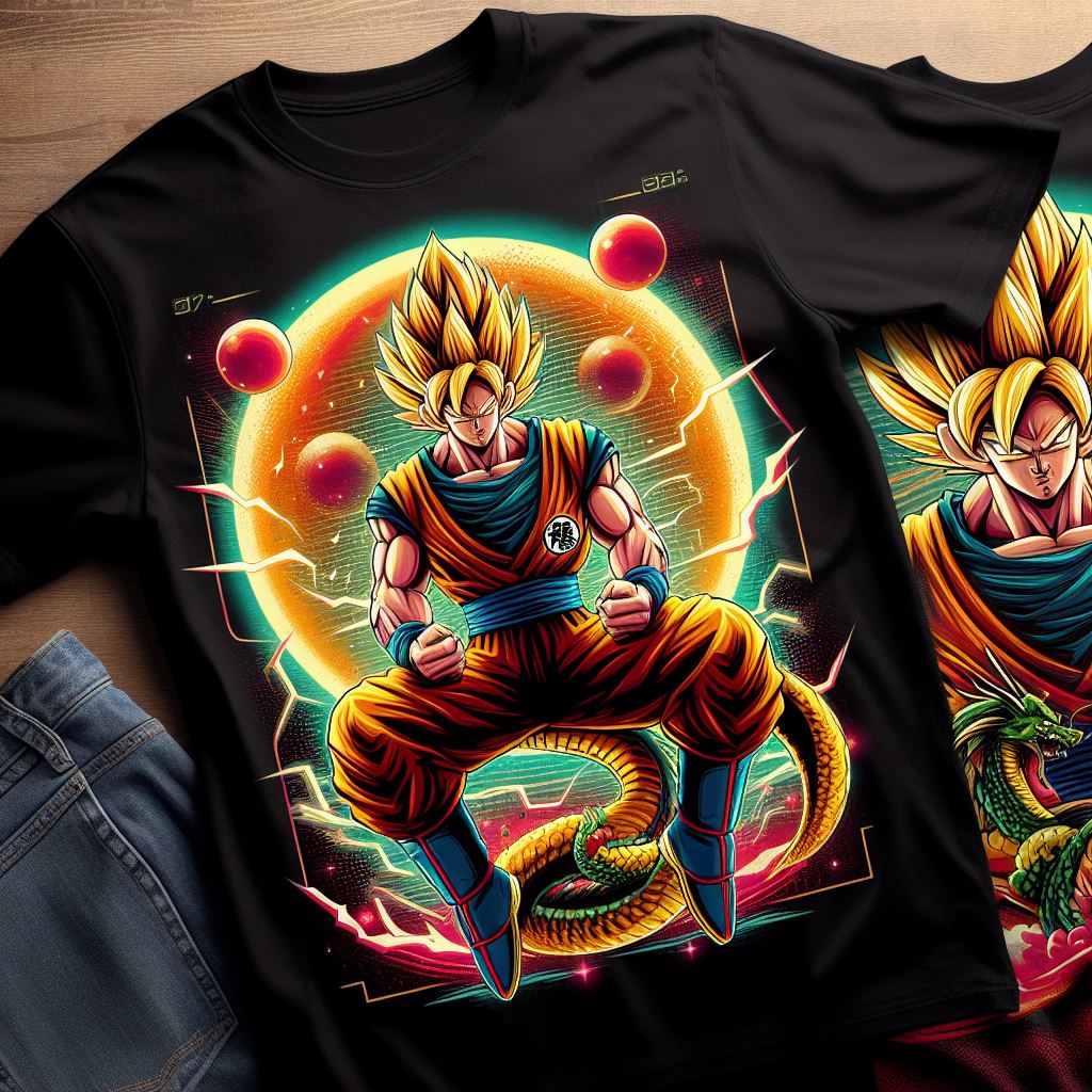 Son Goku Saiyan Universe T-Shirt black