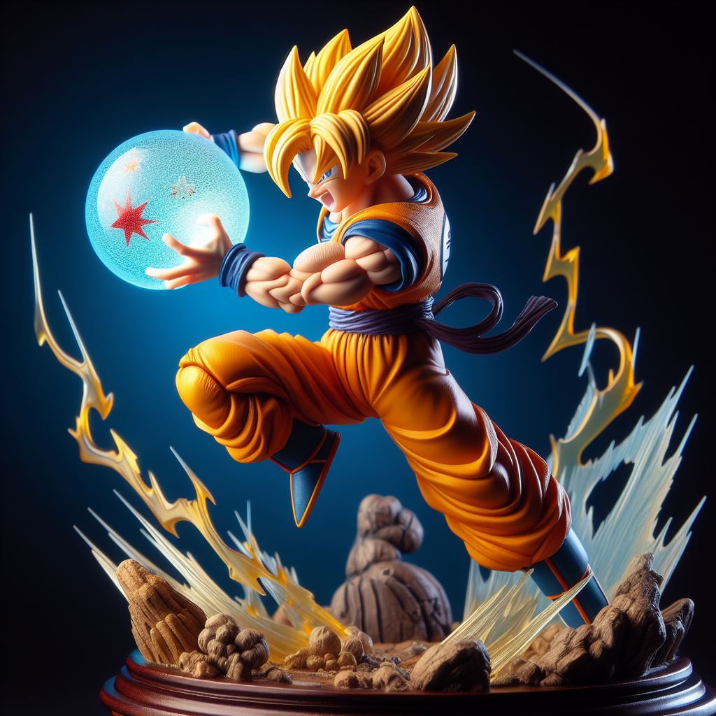 Son Goku Saiyan Kamehameha Figure